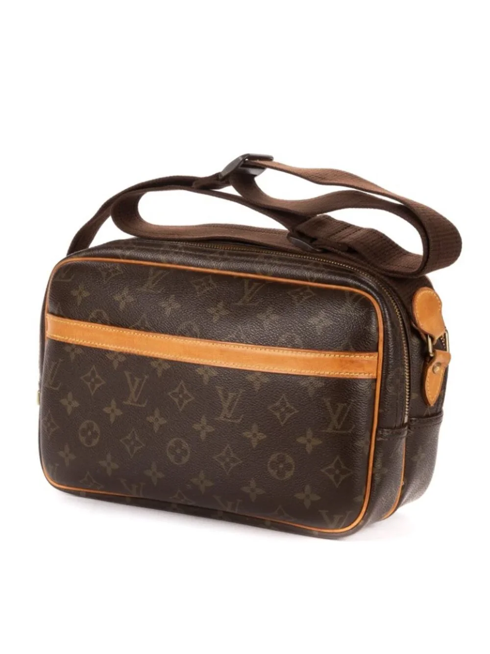 Louis Vuitton Reporter Brown Monogram Canvas Shoulder
